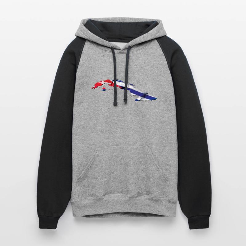 Cuba Flag in Cuba Map