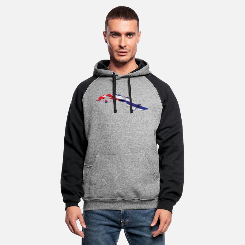 Cuba Flag in Cuba Map