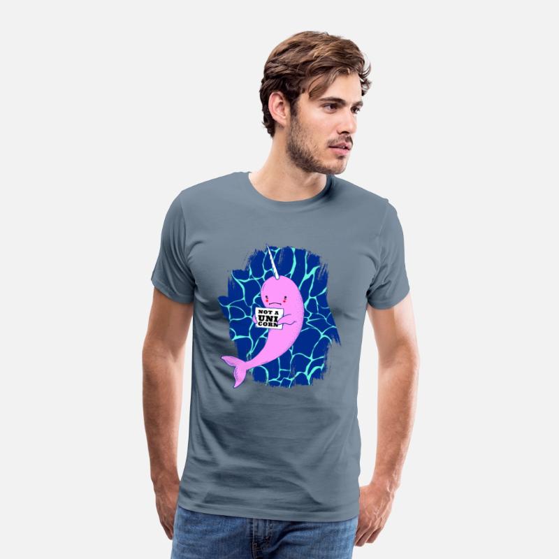 Cute and sad looking narwhal "not a unicorn"