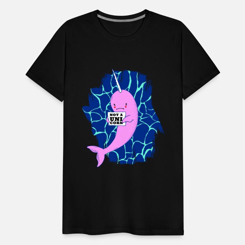 Cute and sad looking narwhal "not a unicorn"