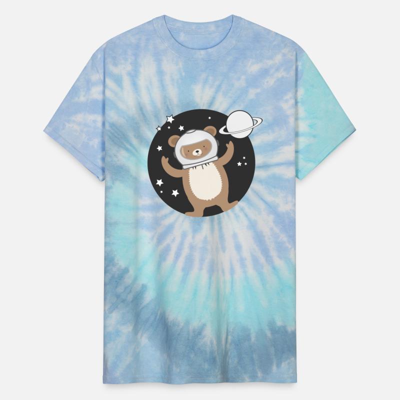 cute astronaut bear in comic style