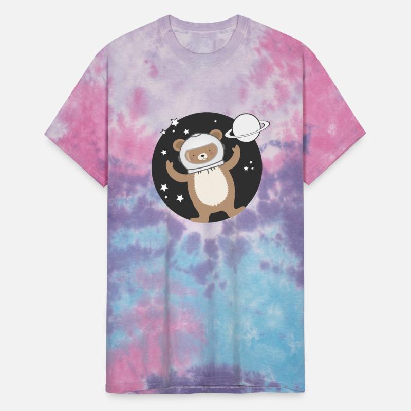 cute astronaut bear in comic style