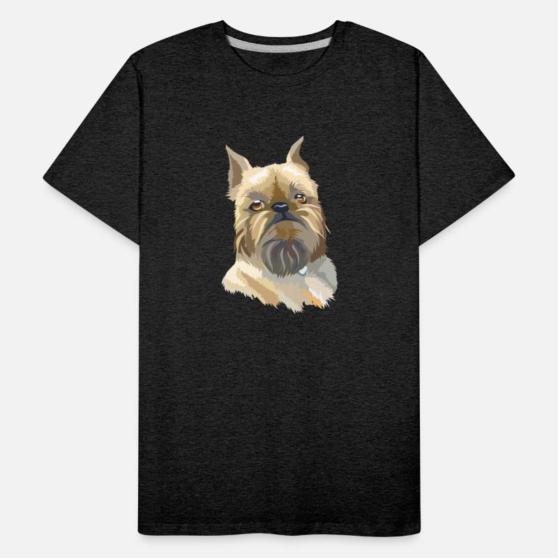 Cute Brussels Griffon Dog Watercolor Painting