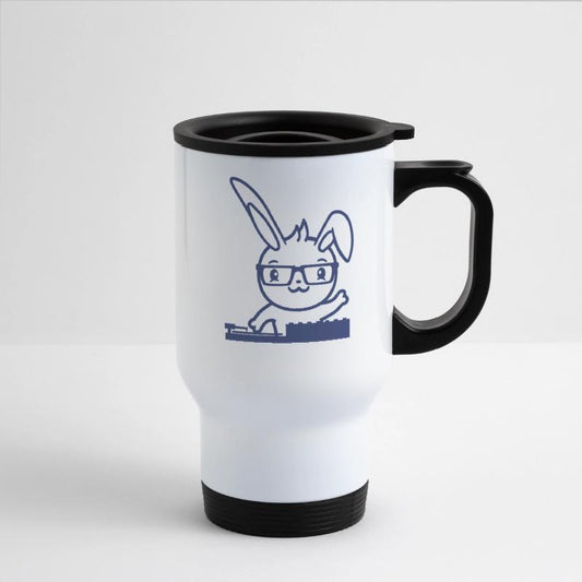 Cute Bunny DJ Rabbit Turntable Mixer Music Party