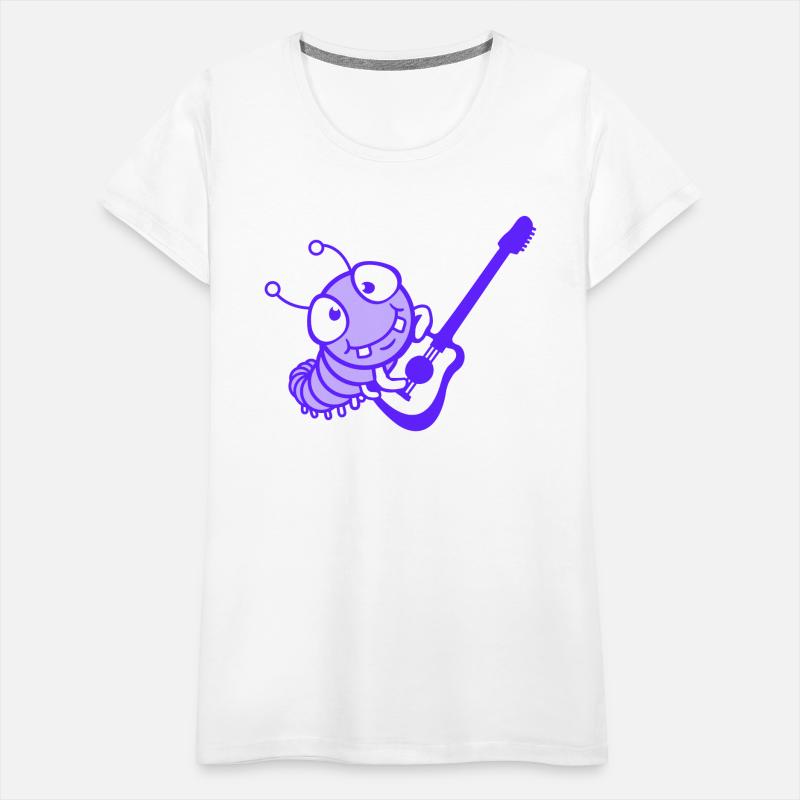 Cute Caterpillar Plays Guitar Bass Party Guitarist