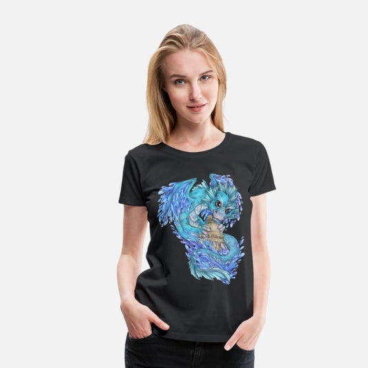 Cute dragon fantasy mythology water lake