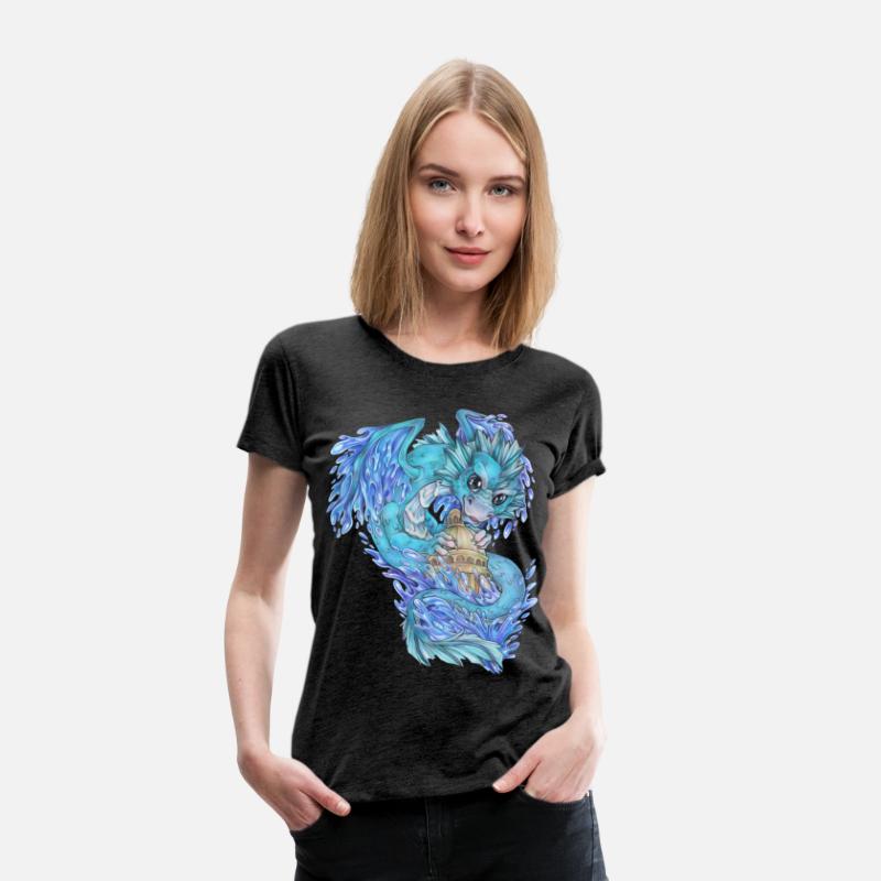 Cute dragon fantasy mythology water lake