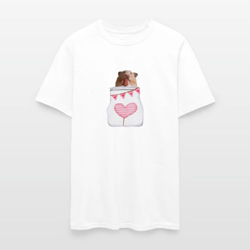 Cute hamster holding peanut