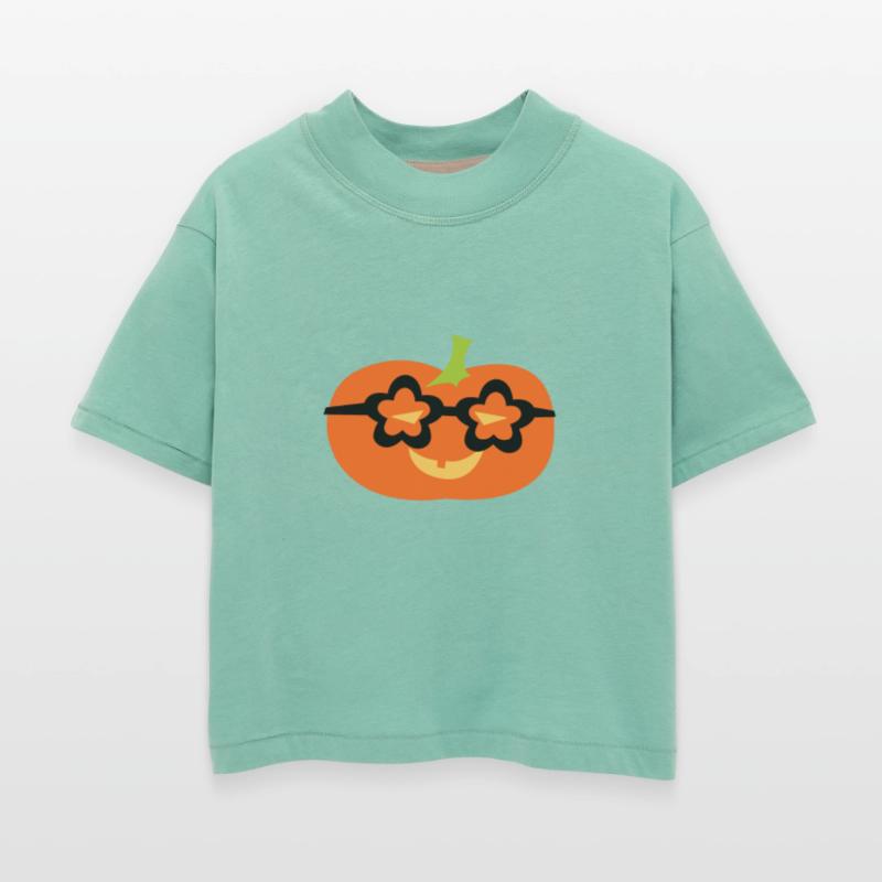 Cute Happy Pumpkin Face Halloween Star Glasses