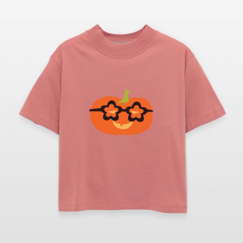 Cute Happy Pumpkin Face Halloween Star Glasses