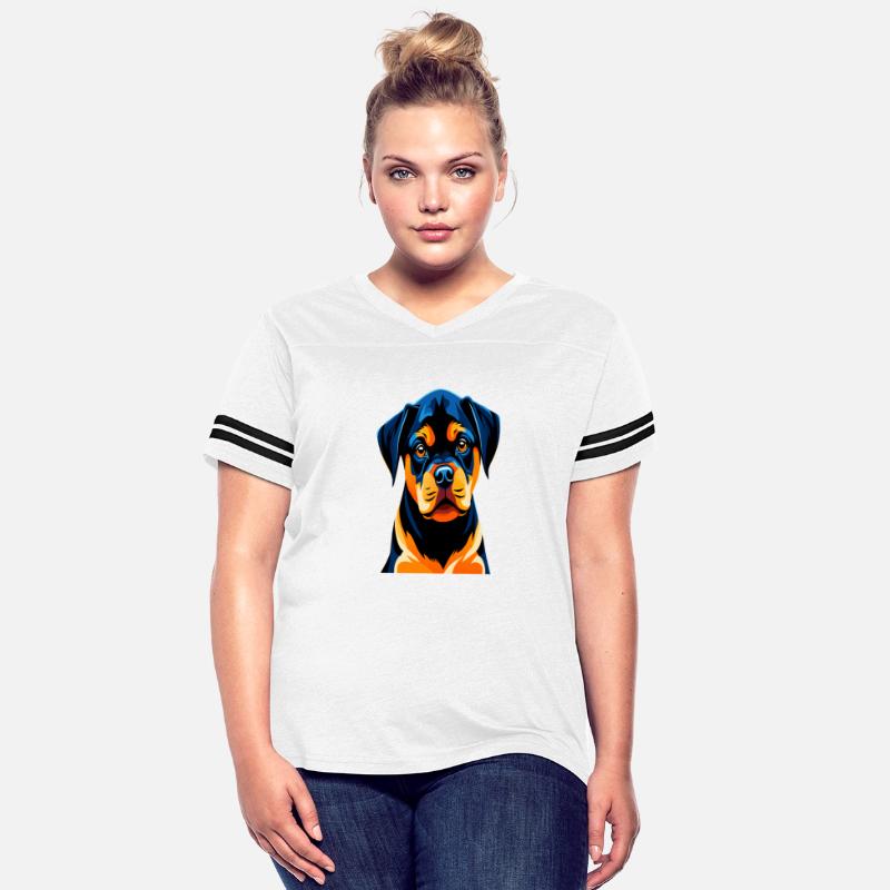 Cute Rottweiler Puppy's Illustration