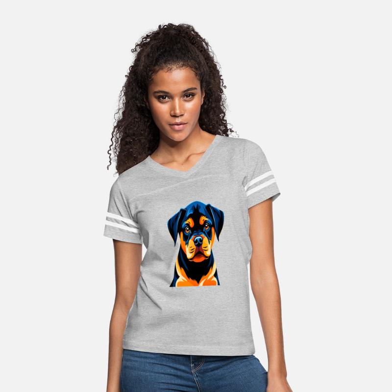 Cute Rottweiler Puppy's Illustration