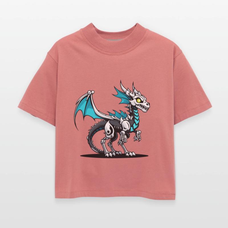 Cute Skeleton Dragon Illustration