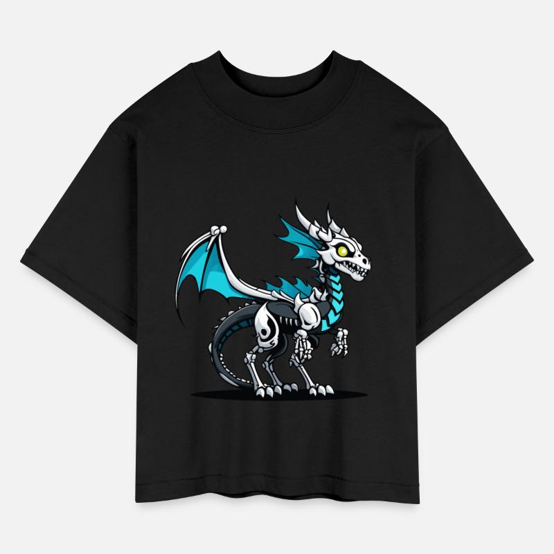 Cute Skeleton Dragon Illustration