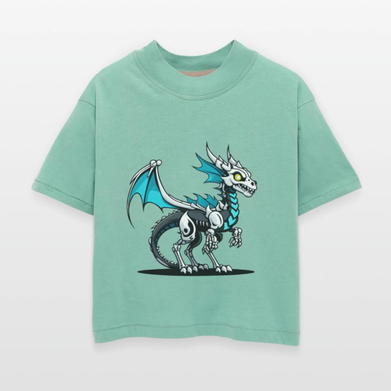 Cute Skeleton Dragon Illustration