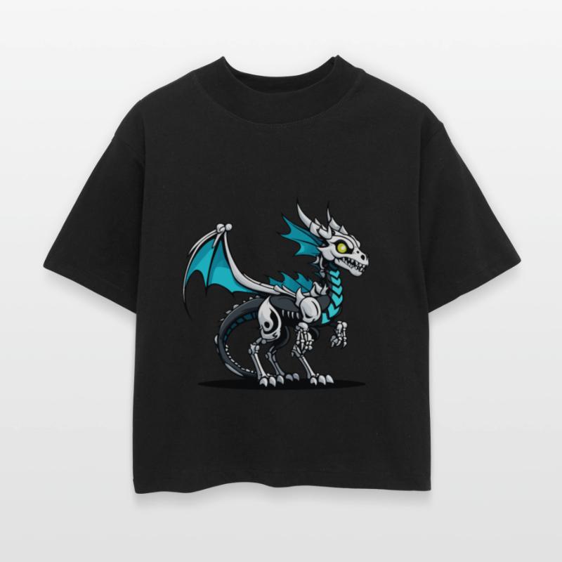 Cute Skeleton Dragon Illustration