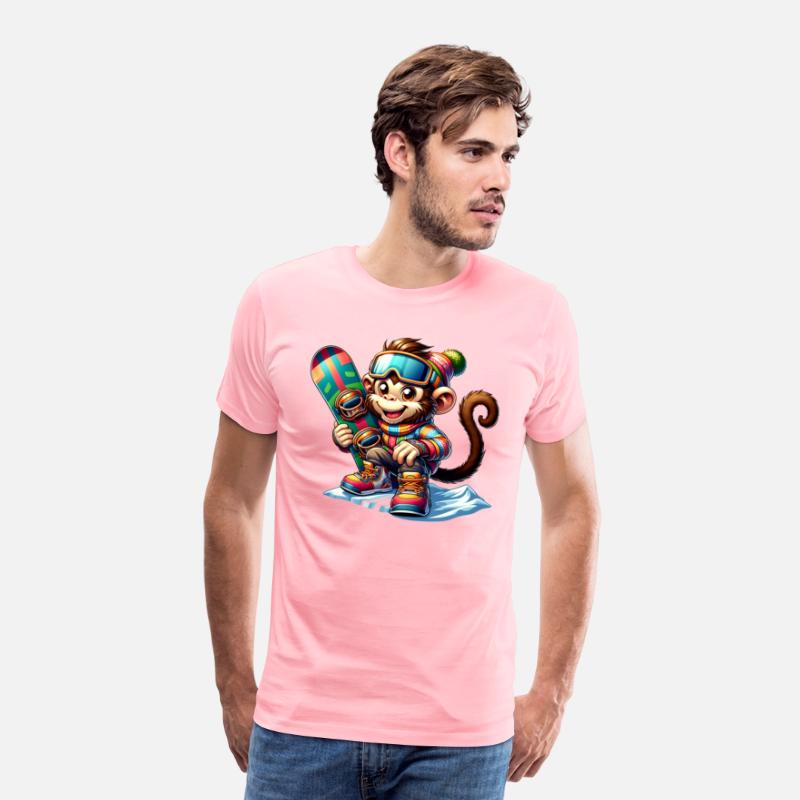 Cute Snowboarder Monkey