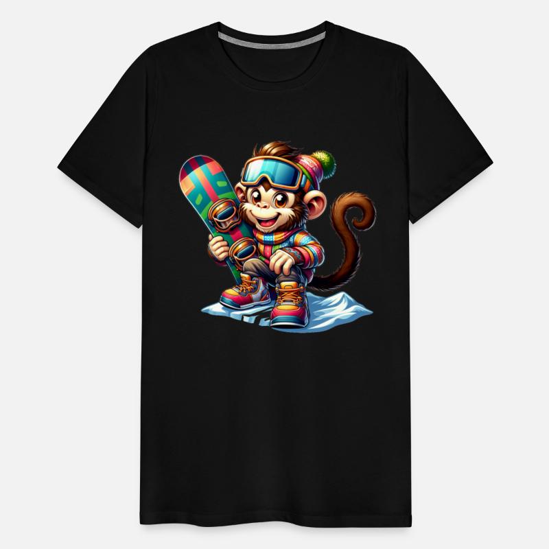 Cute Snowboarder Monkey
