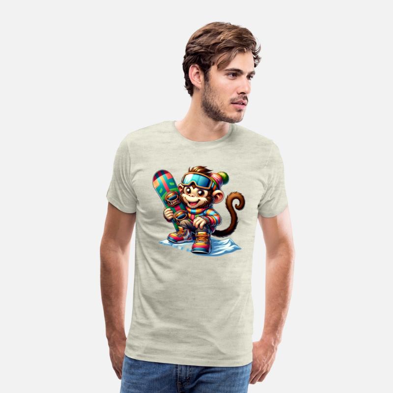 Cute Snowboarder Monkey