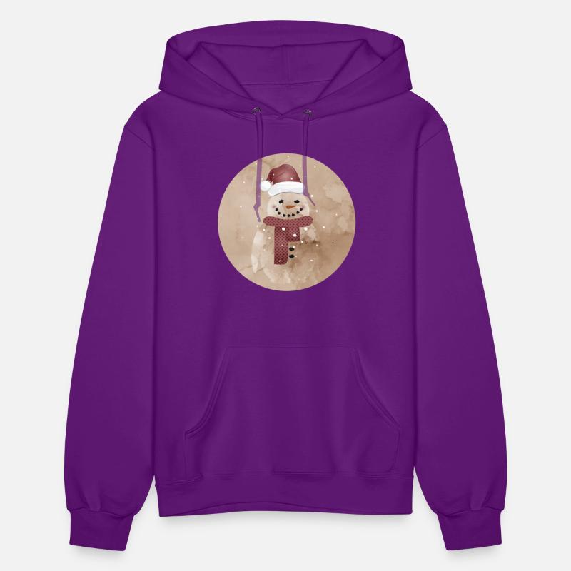 cute snowman with cap and beet nose