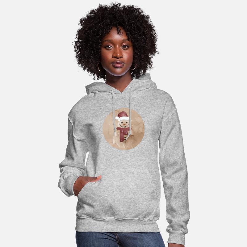 cute snowman with cap and beet nose