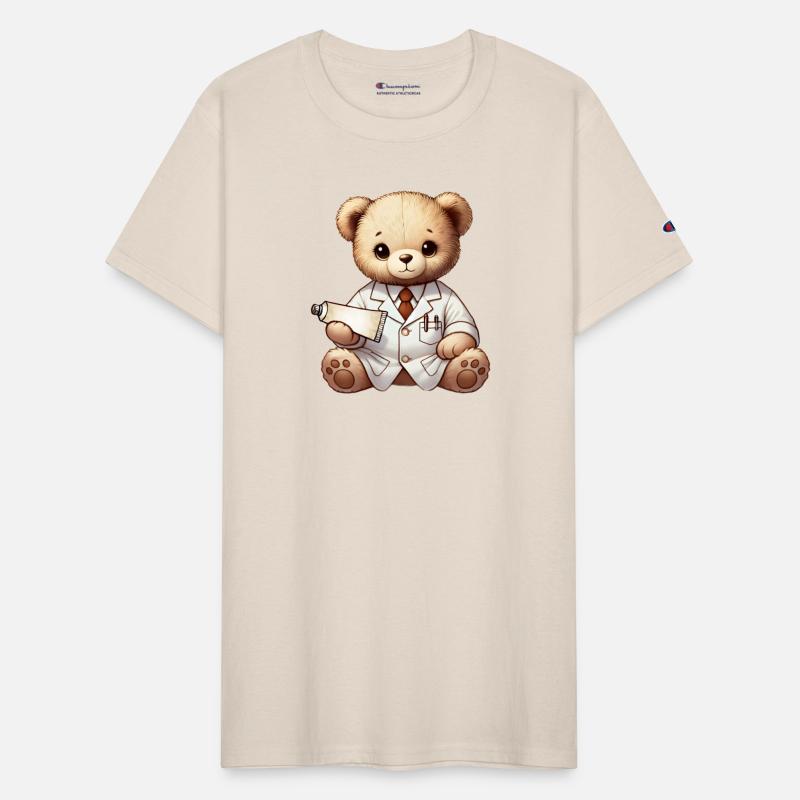 cute teddy pharmacist cuddly toy with ointment