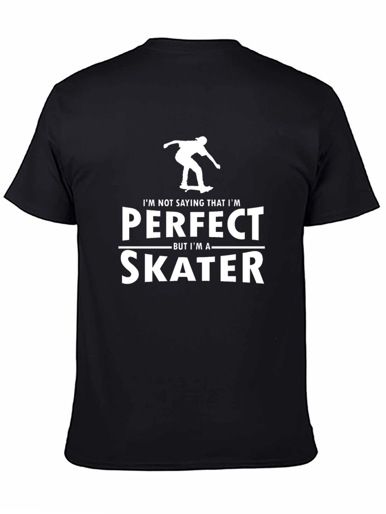 Perfect Skater Graphic T-Shirt - Black Cotton Tee