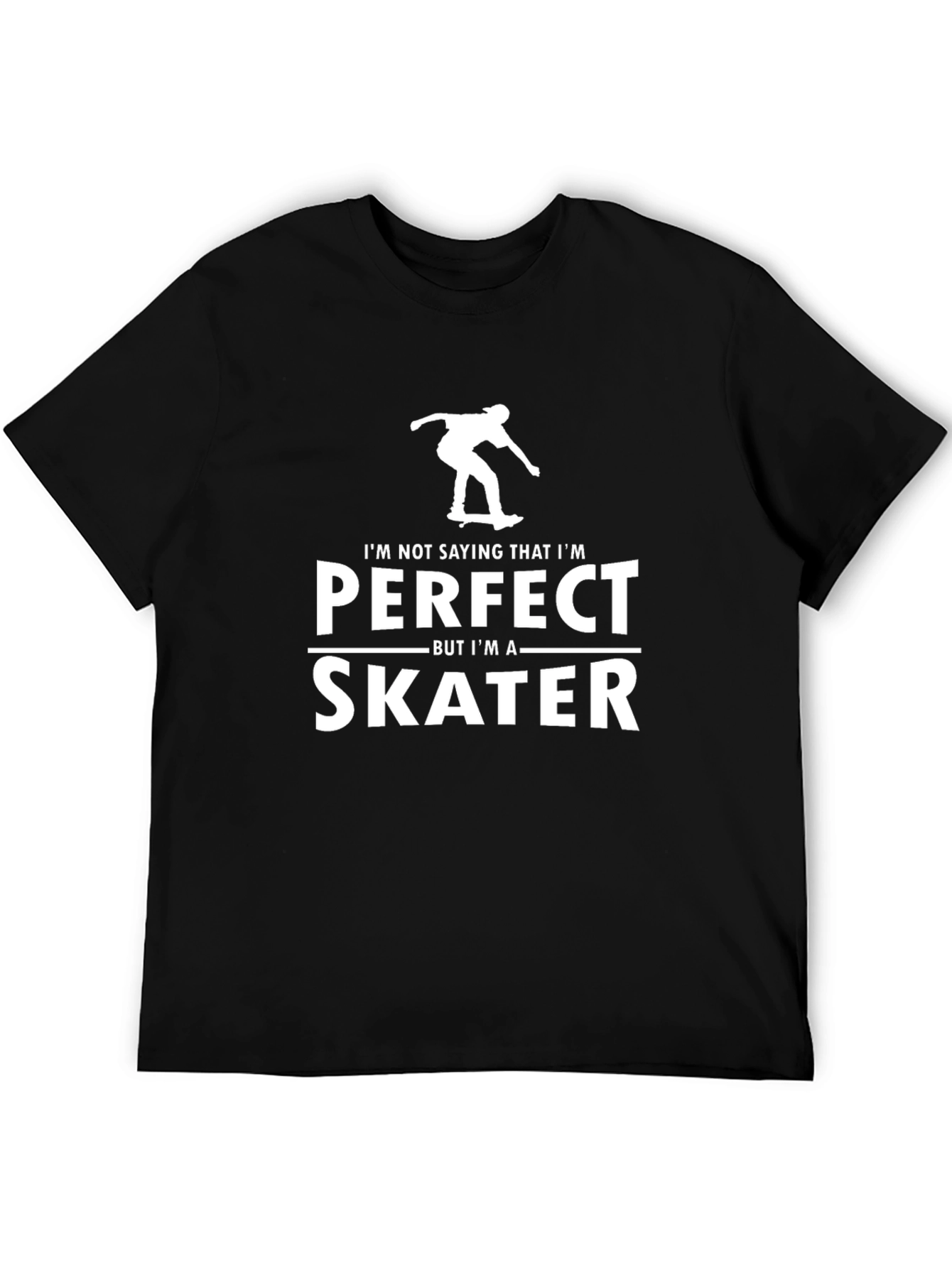 Perfect Skater Graphic T-Shirt - Black Cotton Tee