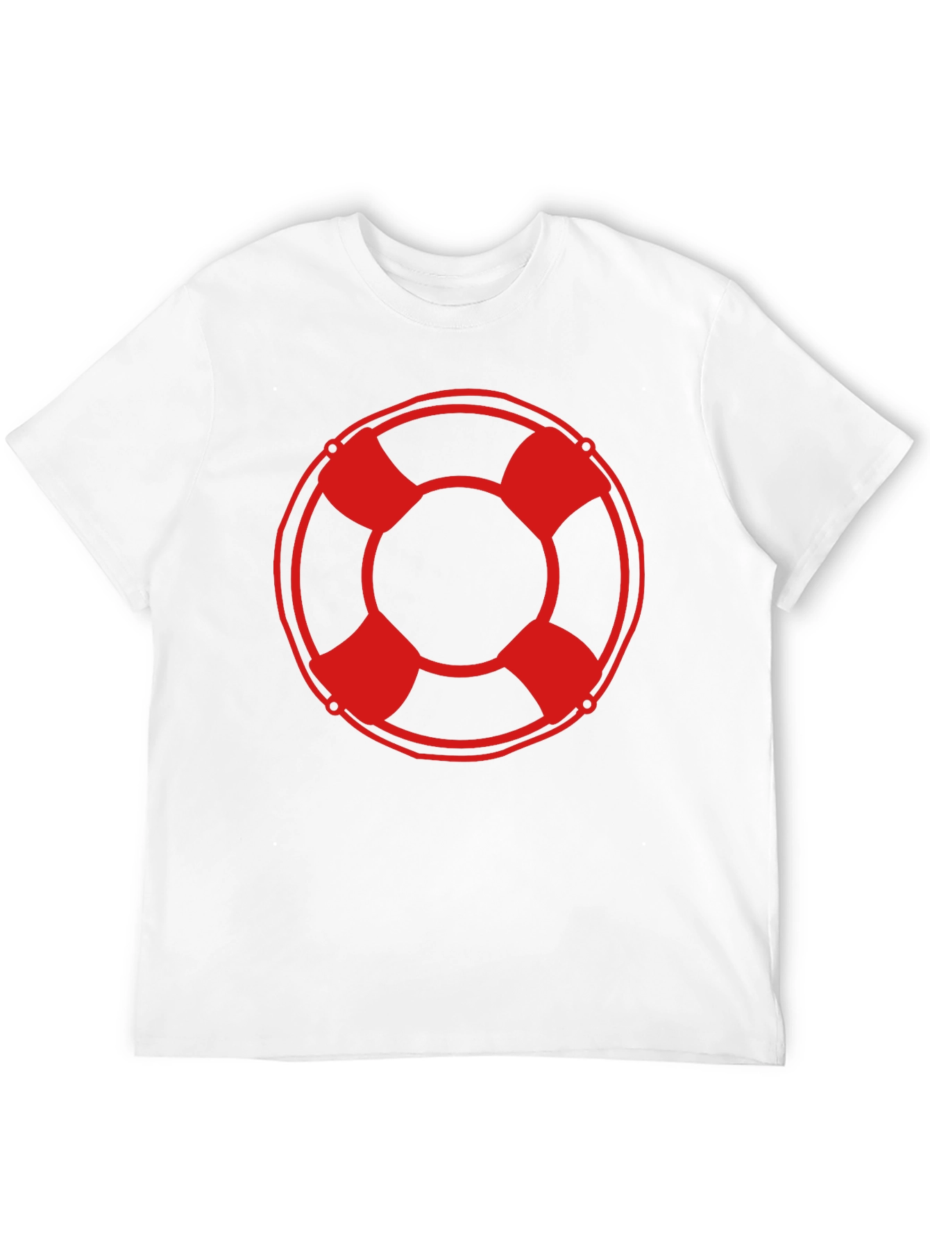 Lifeguard Ring Graphic T-Shirt - Black