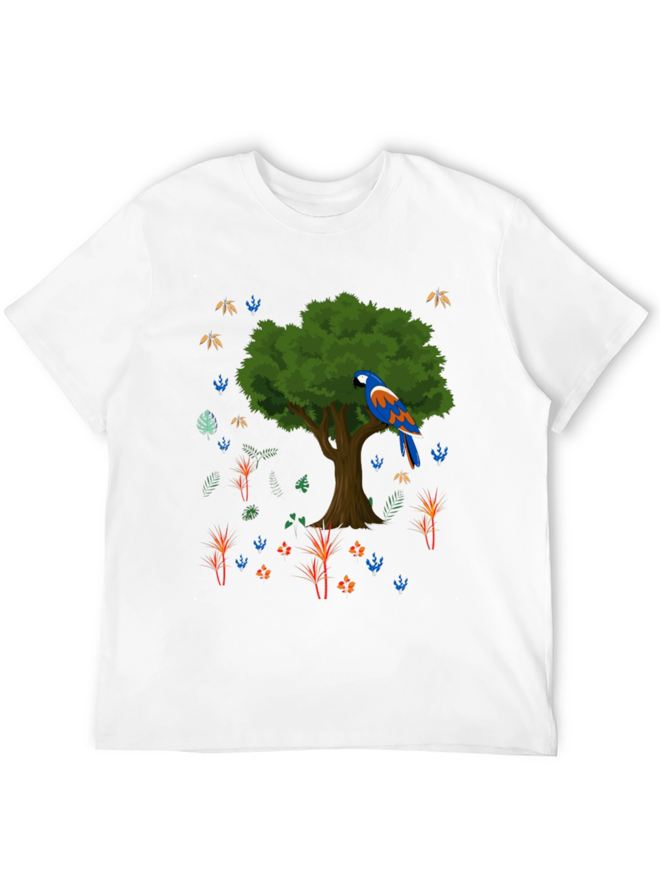 Parrot Tree Graphic T-Shirt