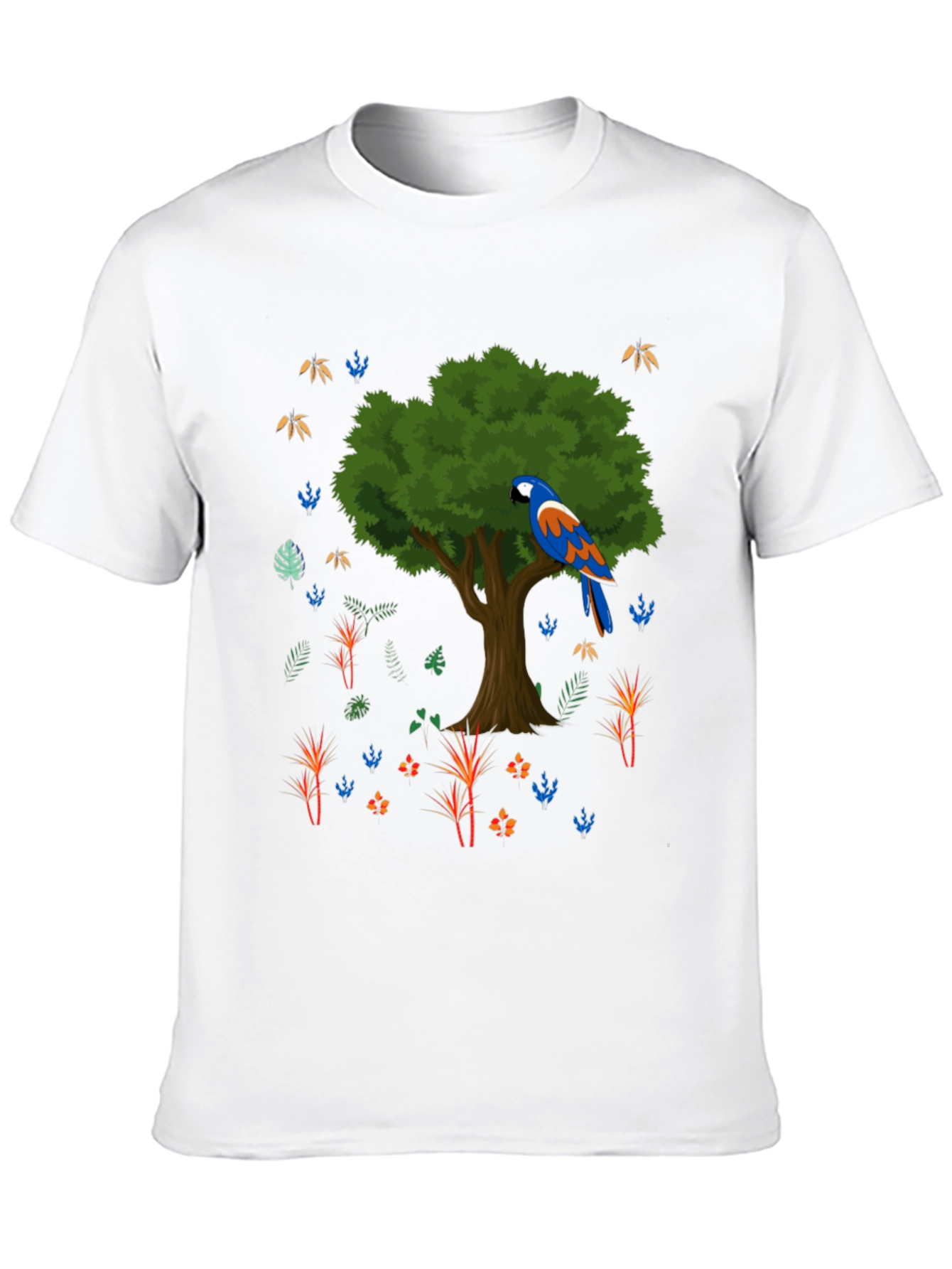 Parrot Tree Graphic T-Shirt