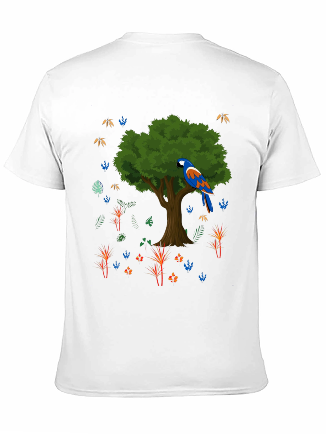 Parrot Tree Graphic T-Shirt