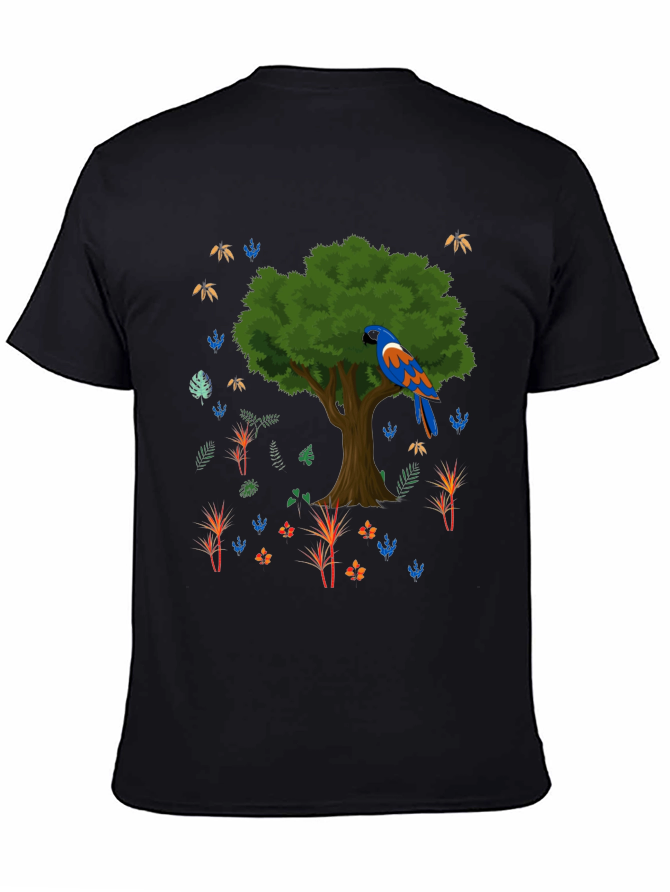 Parrot Tree Graphic T-Shirt