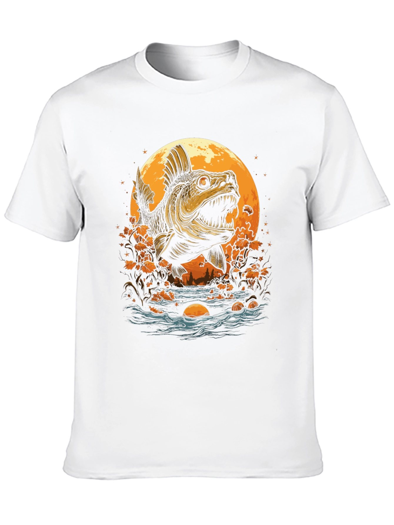 Monster Fish Graphic T-Shirt - Unique Design