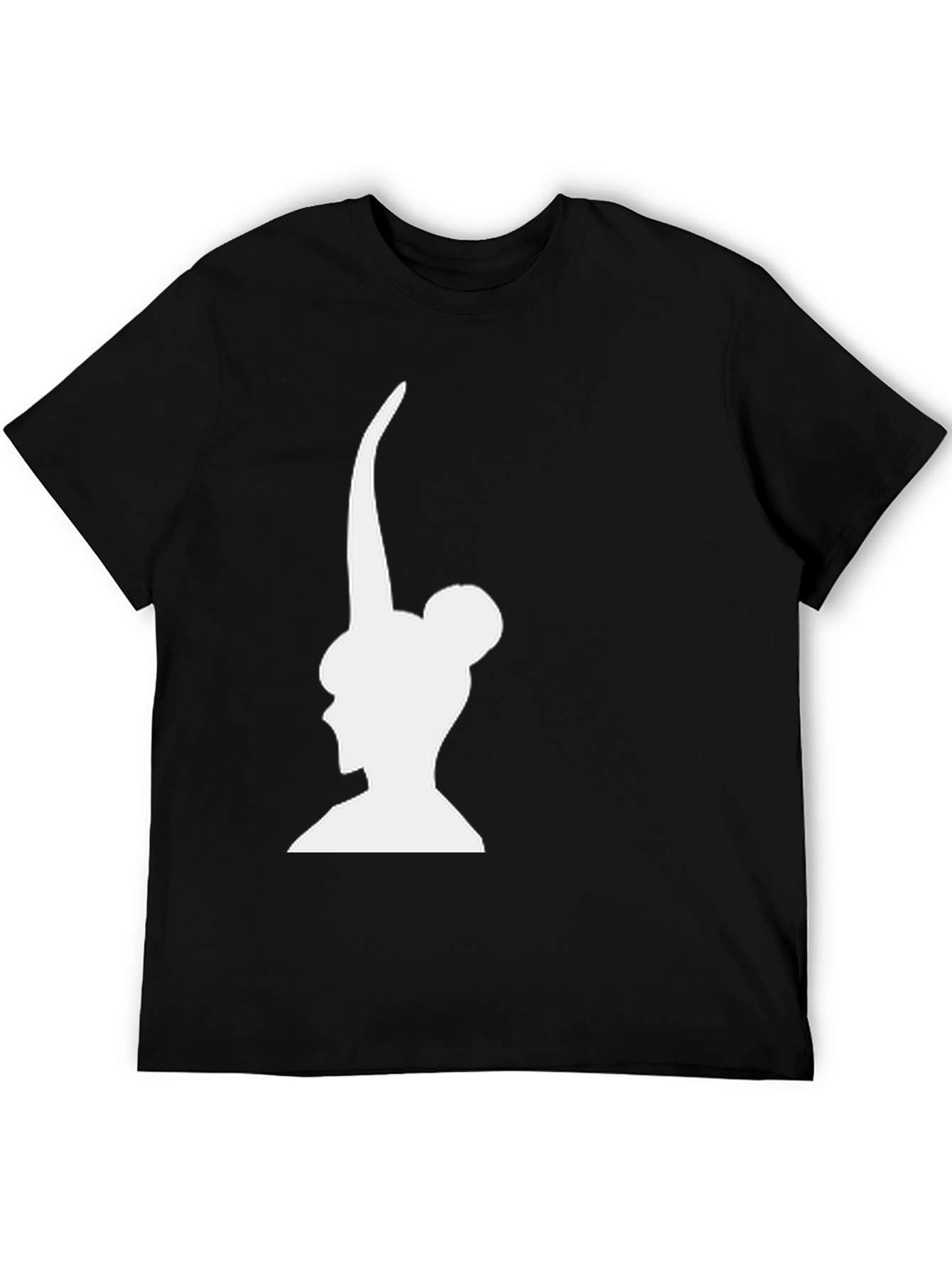 Silhouette Graphic Print Black T-Shirt