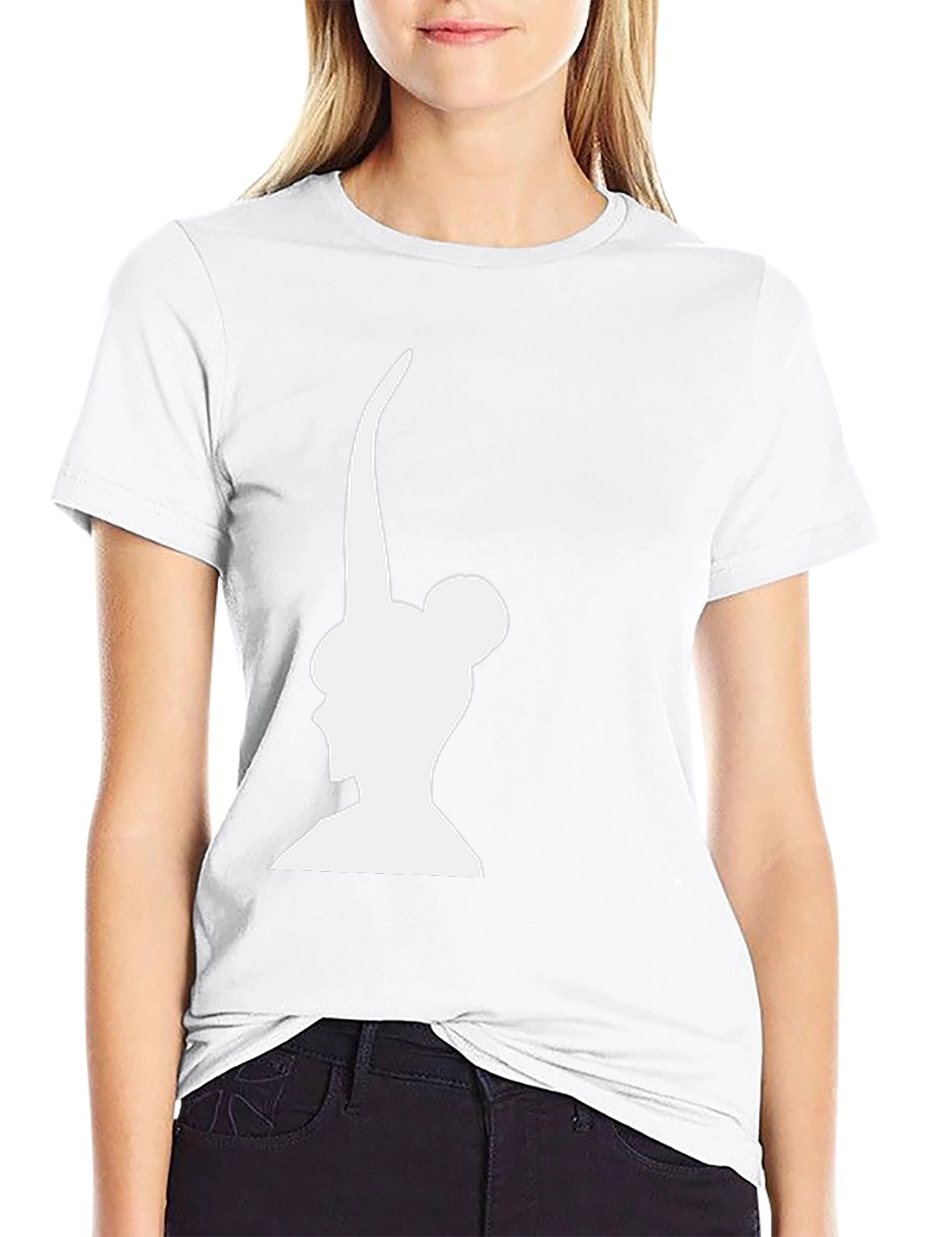 Silhouette Graphic Print Black T-Shirt