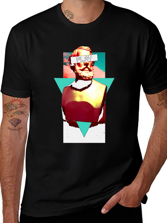 Bust Graphic Tee - Playful Artistic Design
