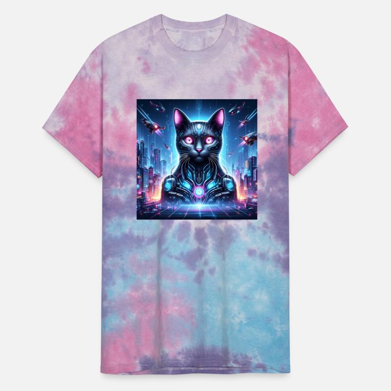 Cyber Cat: A Futuristic Feline in a Neon-Lit Metro