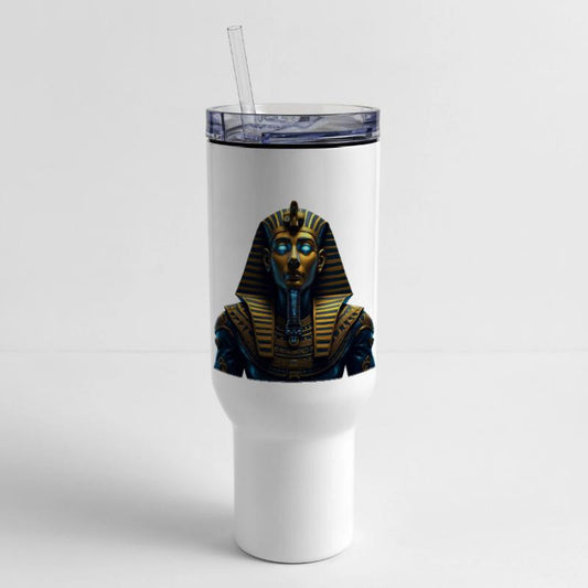 Cyber Pharaoh – Neon Tribal Godhead Art