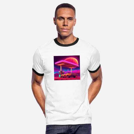 Cyberpunk gas station