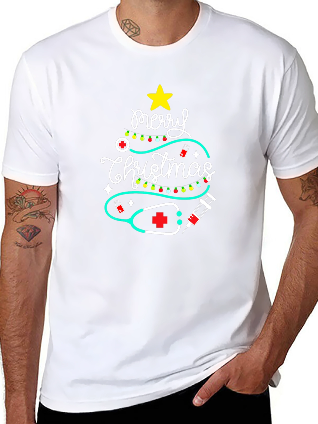 Merry Christmas Nurse T-Shirt Holiday Tee