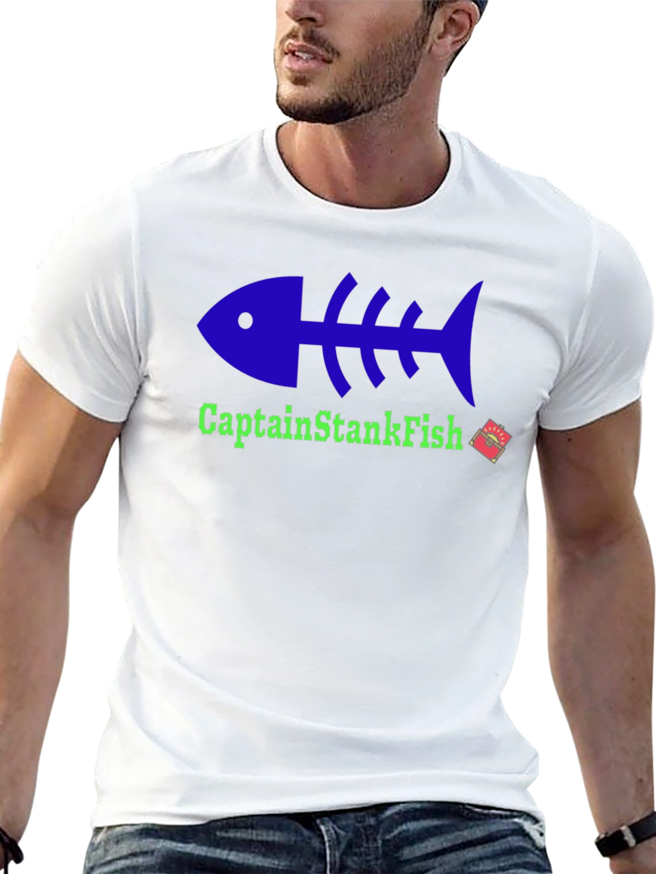 Captain StankFish Graphic Tee - Black T-Shirt