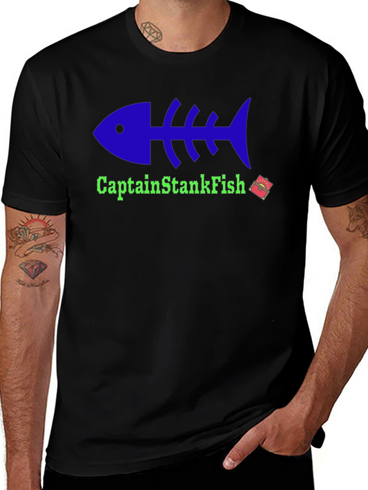 Captain StankFish Graphic Tee - Black T-Shirt