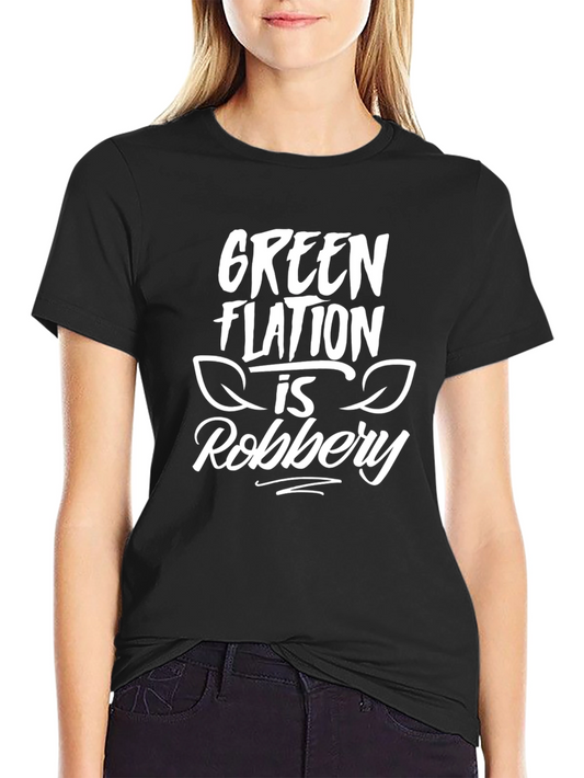 Greenflation Robbery Black T-Shirt