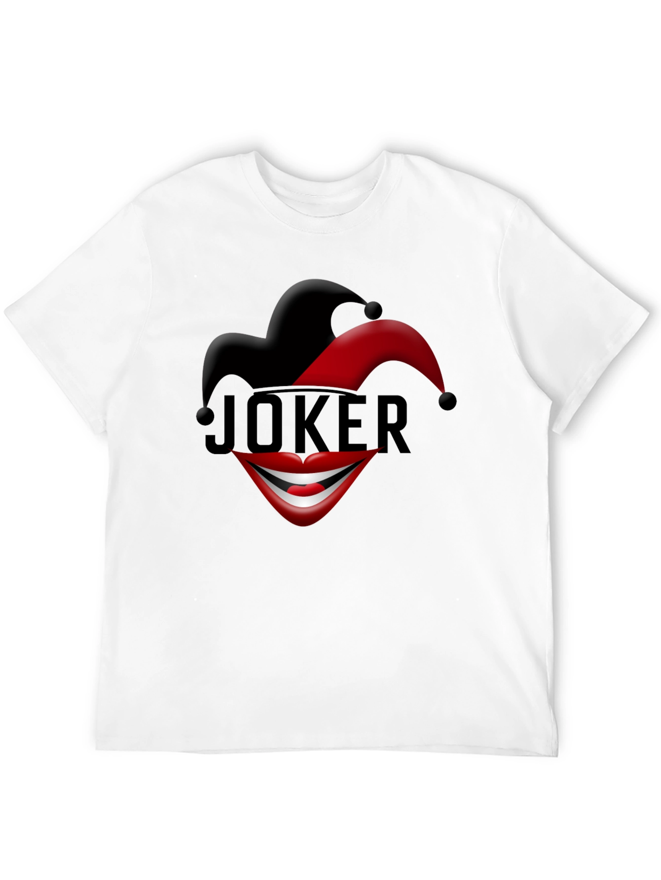 Joker Hat & Smile Graphic T-Shirt - Bold Design