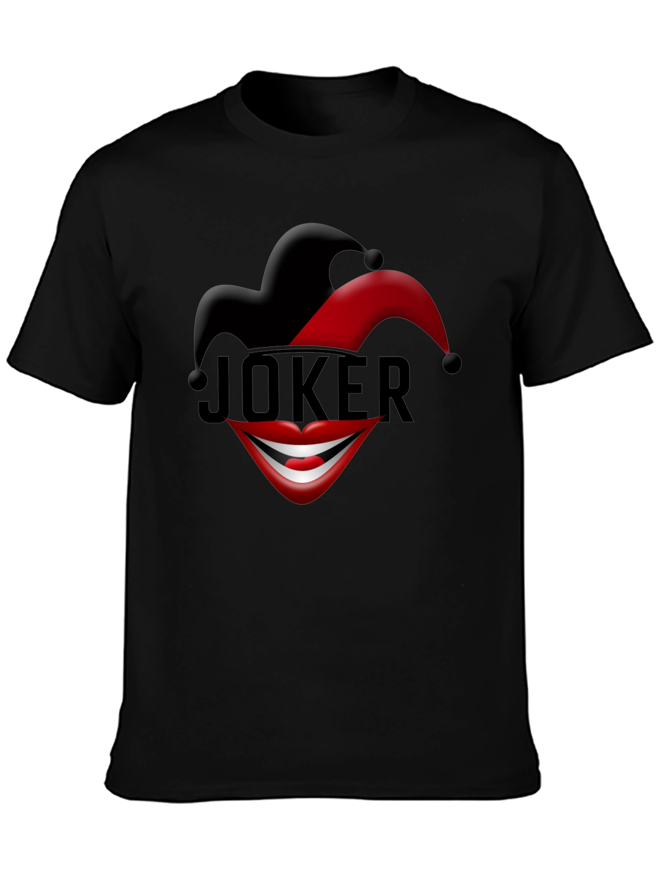 Joker Hat & Smile Graphic T-Shirt - Bold Design