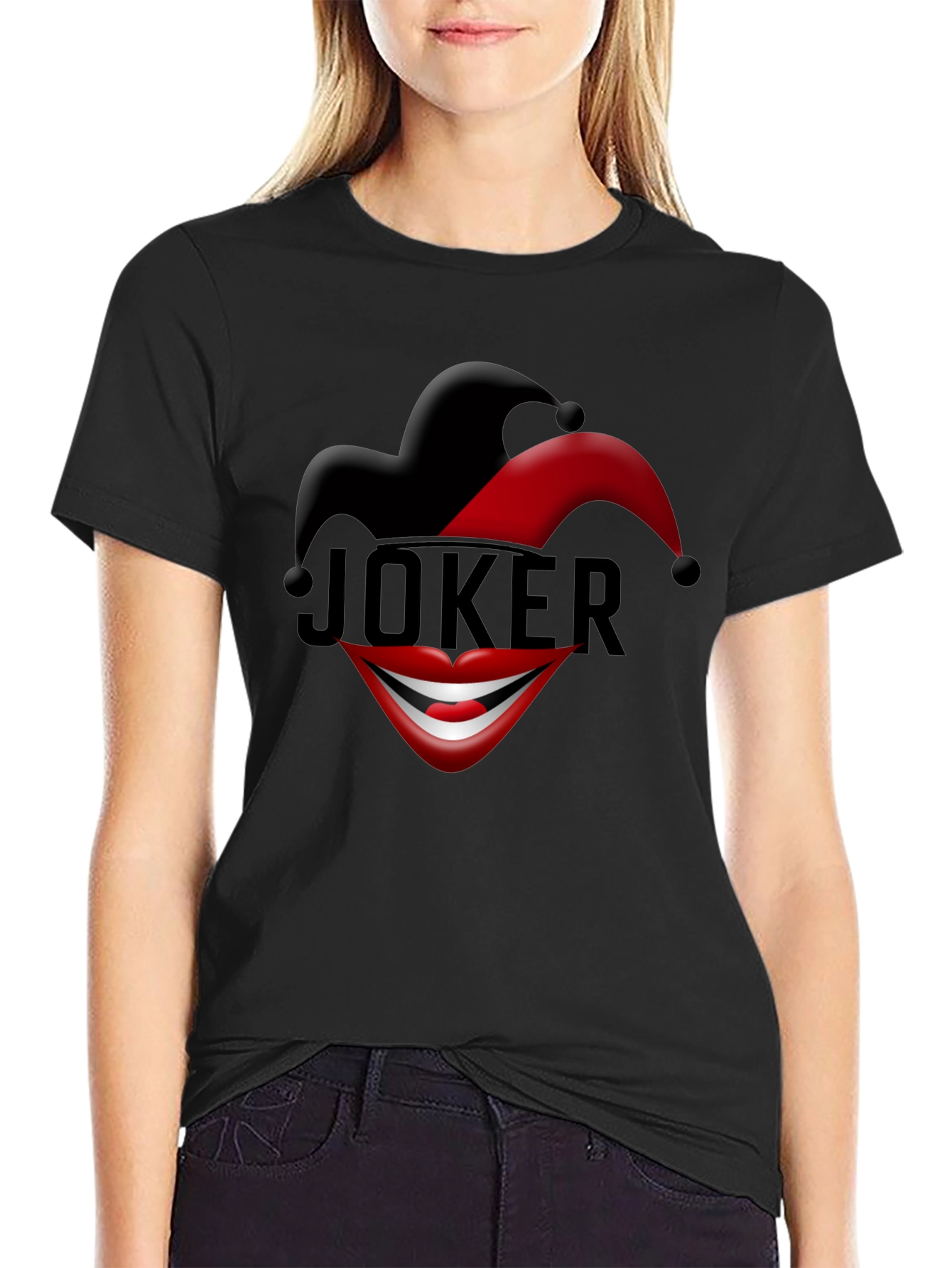 Joker Hat & Smile Graphic T-Shirt - Bold Design