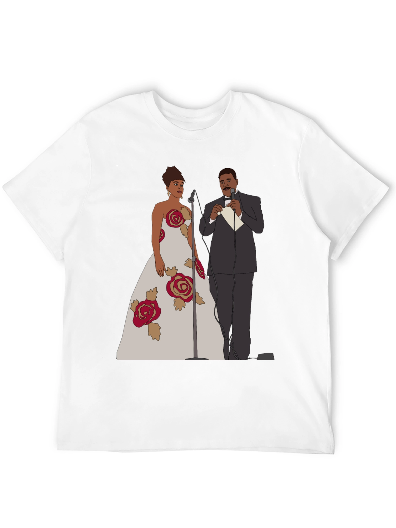 Rose Gown Cartoon T-Shirt