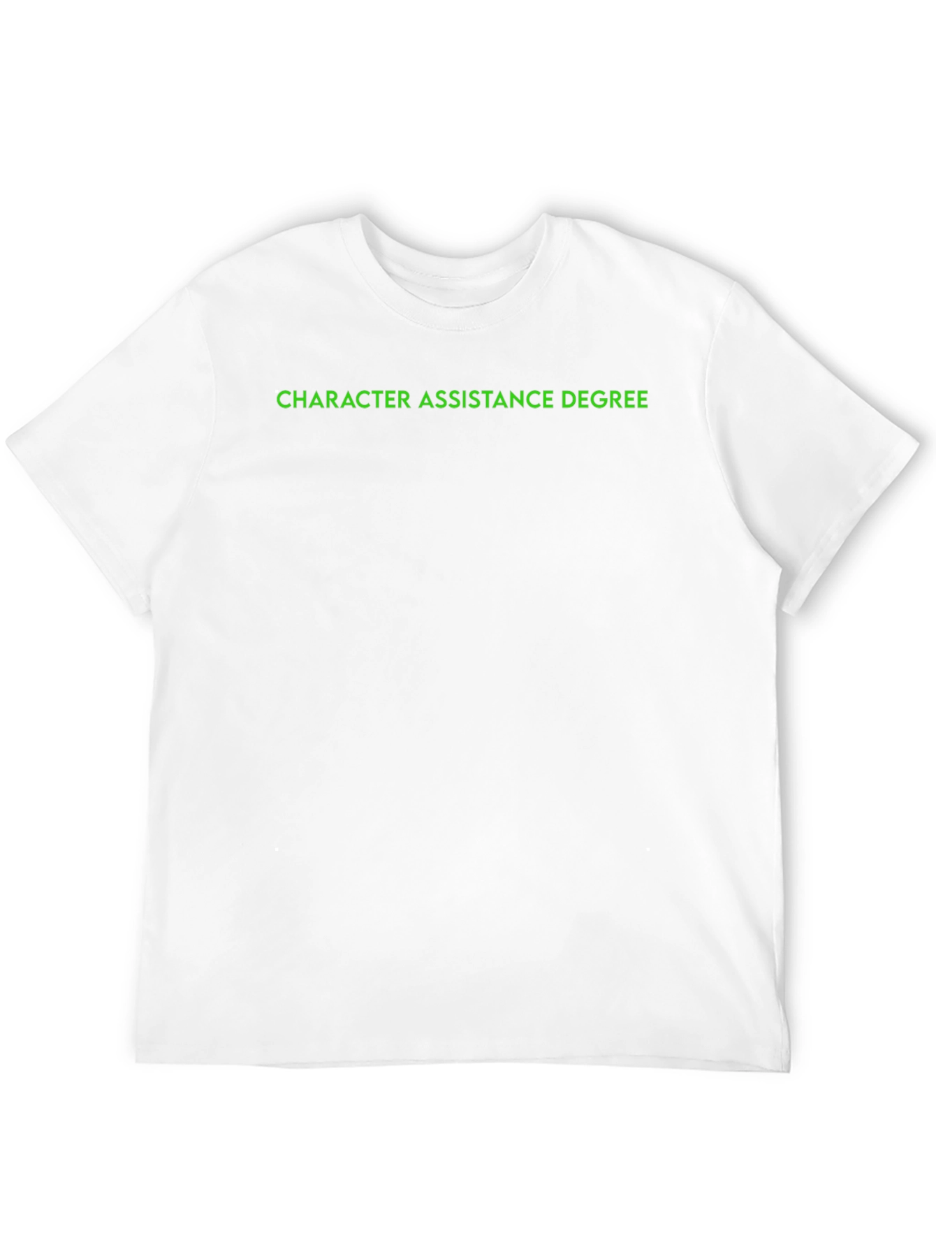 Character Assistance Degree Black T-Shirt