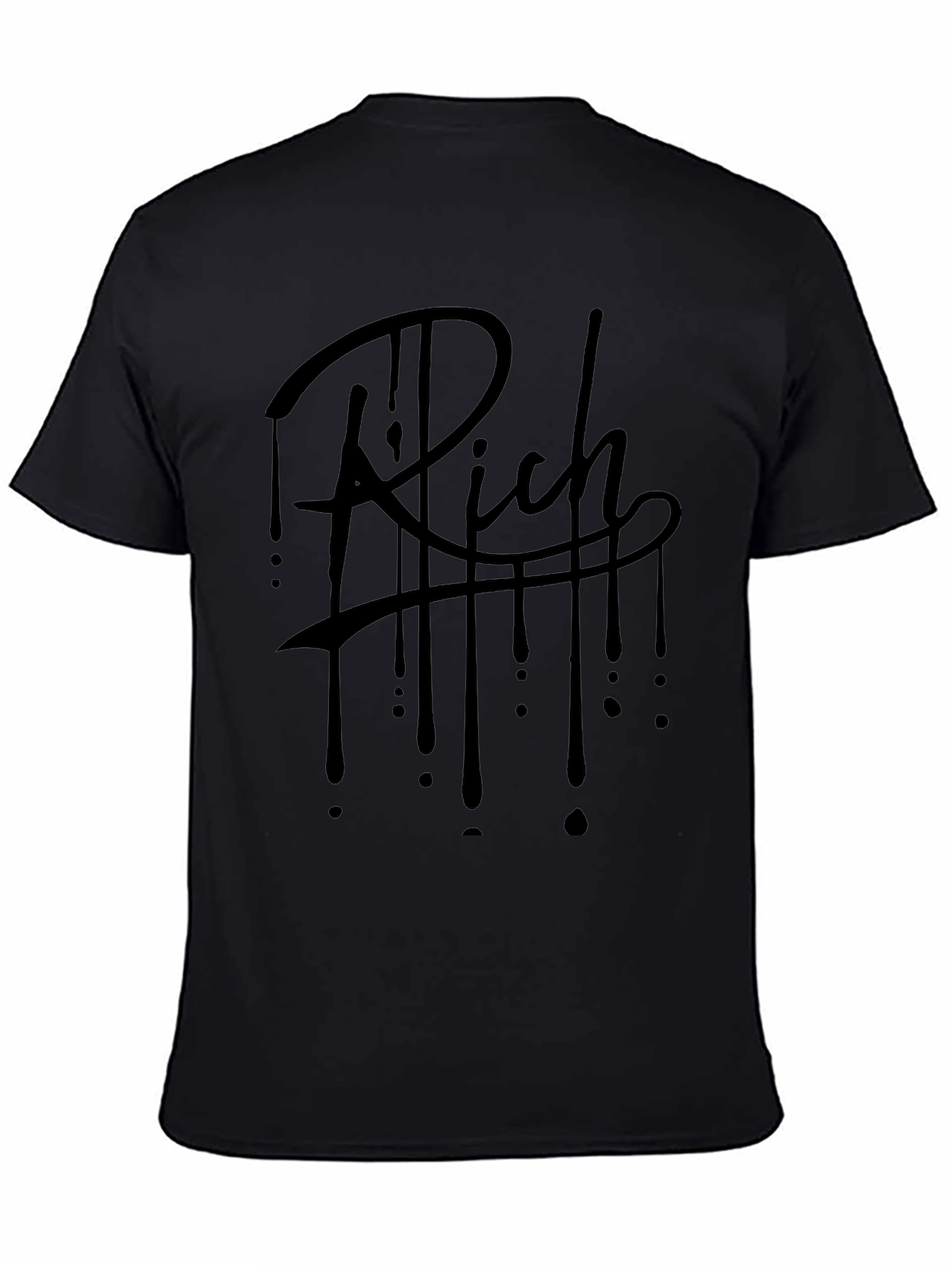 Rich Drip Graphic Tee - Mens Black T-Shirt